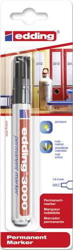 Edding 3000 4-3000001 Permanentmarker Schwarz wasserfest: Ja von Edding