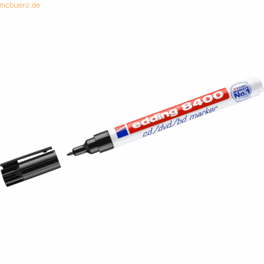 Edding CD-Marker edding 8400 ca. 0,5-1mm schwarz Edding CD-Marker edding 8400 ca. 0,5-1mm schwarz von Edding
