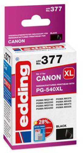 Edding Druckerpatrone ersetzt Canon PG-540 XL Kompatibel Schwarz EDD-377 18-377 von Edding