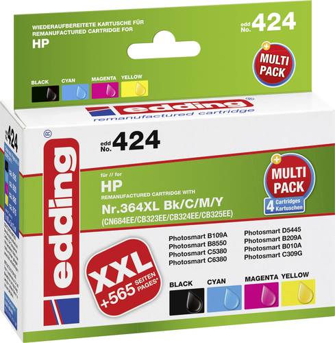 Edding Druckerpatrone ersetzt HP 364XL, N9J74AE, CN684AE, CB323EE, CB324EE, CB325EE Kompatibel Kombi Edding Druckerpatrone ersetzt HP 364XL, N9J74AE, CN684AE, CB323EE, CB324EE, CB325EE Kompatibel Kombi von Edding