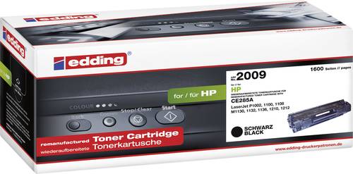 Edding Tonerkassette ersetzt HP 85A, CE285A Kompatibel Schwarz 1600 Seiten EDD-2009 18-2009 von Edding