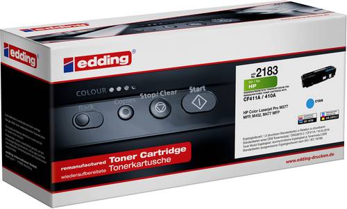 Edding EDD-2183 Toner ersetzt HP 410A (CF411A) Cyan Kompatibel Toner von Edding