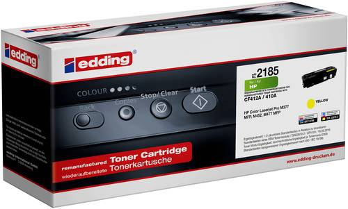 Edding Toner ersetzt HP 410A (CF412A) Kompatibel Gelb EDD-2185 18-2185 von Edding
