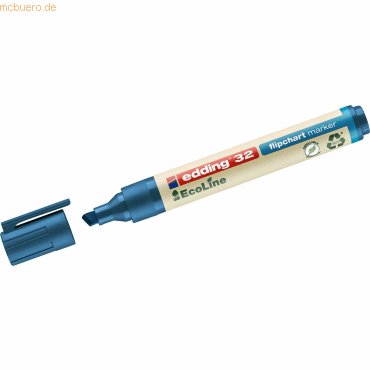 Edding Flipchartmarker edding 32 EcoLine nachfüllbar 1-5mm blau Edding Flipchartmarker edding 32 EcoLine nachfüllbar 1-5mm blau von Edding