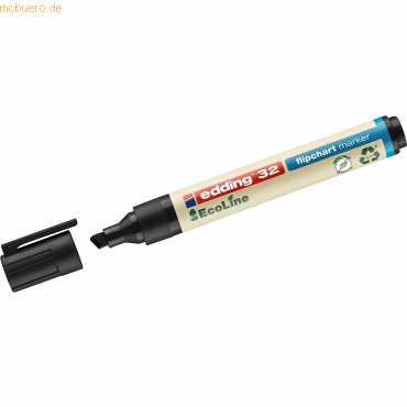Edding Flipchartmarker edding 32 EcoLine nachfüllbar 1-5mm schwarz Edding Flipchartmarker edding 32 EcoLine nachfüllbar 1-5mm schwarz von Edding