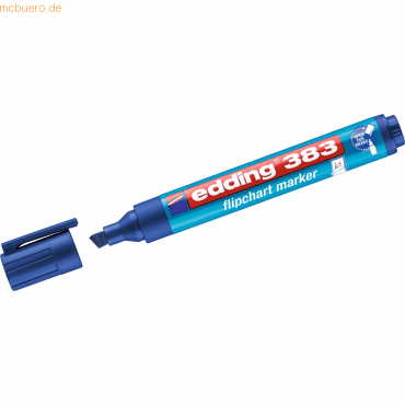 Edding Flipchartmarker edding 383 nachfüllbar 1-5mm blau Edding Flipchartmarker edding 383 nachfüllbar 1-5mm blau von Edding
