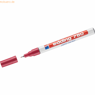 Edding Glanzlack-Marker edding 780 0,8mm rot von Edding