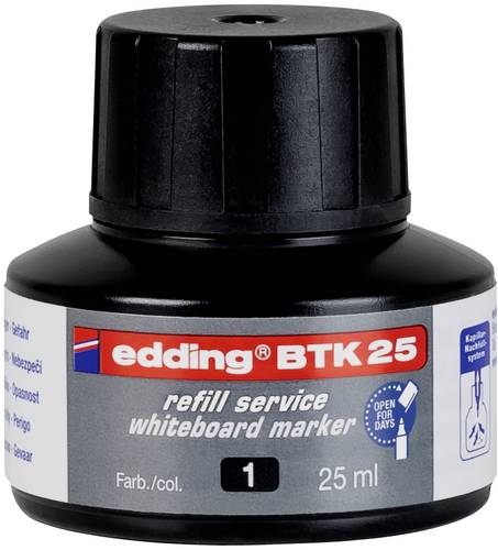 Edding Nachfülltinte Marker BTK25 Schwarz 25 St. 4-BTK25001 von Edding