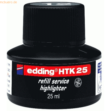 Edding Nachfülltinte edding HTK 25 für edding Highlighter 25ml grau von Edding