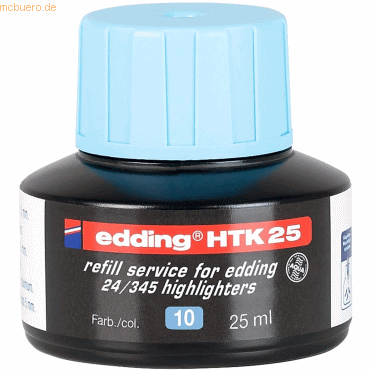 Edding Nachfülltinte edding HTK 25 für edding Highlighter 25ml hellbla von Edding