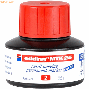 Edding Nachfülltinte edding MTK 25 refill service für edding Permanent von Edding