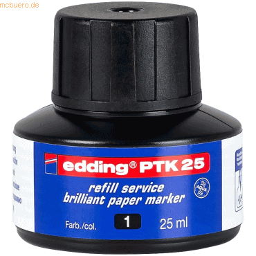 Edding Nachfülltinte edding PTK 25 für edding brilliant paper 25 ml sc von Edding