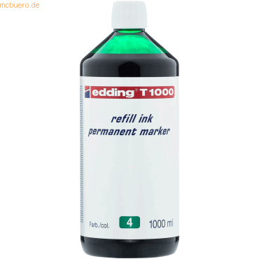 Edding Nachfülltinte edding T 1000 für edding Permanentmarker 1000ml g Edding Nachfülltinte edding T 1000 für edding Permanentmarker 1000ml g von Edding