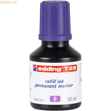 Edding Nachfülltinte edding T 25 für edding Permanentmarker 30ml viole von Edding