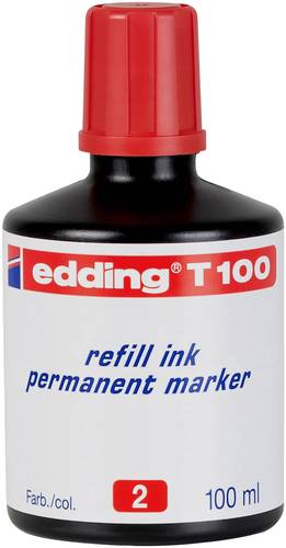 Edding Nachfülltusche Marker 4-T100002 Rot 100 ml 4-T100002 von Edding