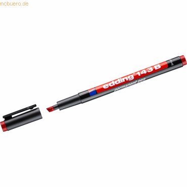 Edding Permanent Pen edding 143 B 1-3mm rot von Edding