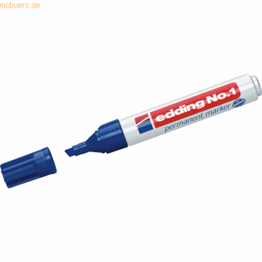 Edding Permanentmarker edding 1 blau von Edding