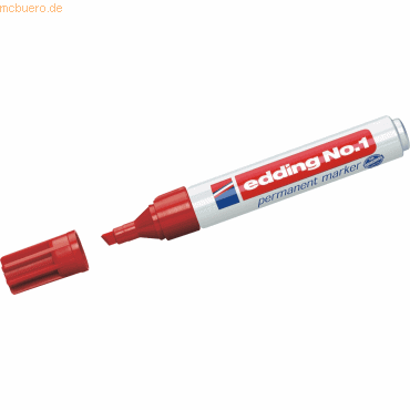 Edding Permanentmarker edding 1 rot Edding Permanentmarker edding 1 rot von Edding