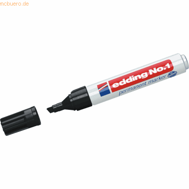 Edding Permanentmarker edding 1 schwarz Edding Permanentmarker edding 1 schwarz von Edding