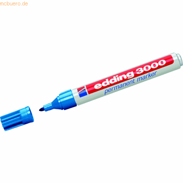 Edding Permanentmarker edding 3000 hellblau von Edding