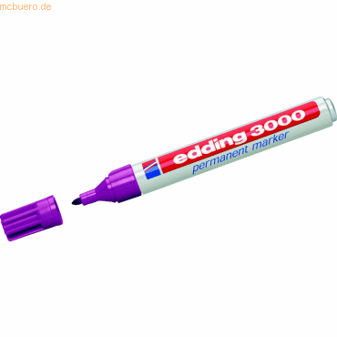 Edding Permanentmarker edding 3000 rot violett von Edding