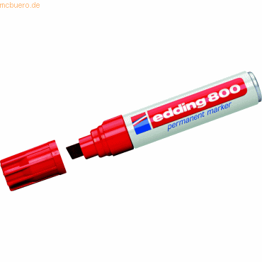 Edding Permanentmarker edding 800 4-12mm rot Edding Permanentmarker edding 800 4-12mm rot von Edding