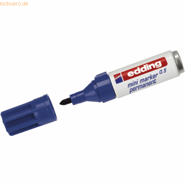 Edding Permanentmarker edding mini 0.5 VE=10 Stück blau von Edding