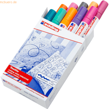 Edding Textilmarker edding 4500 creative 2-3mm sortiert Edding Textilmarker edding 4500 creative 2-3mm sortiert von Edding