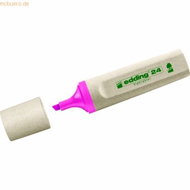 Edding Textmarker Highlighter edding 24 EcoLine nachfüllbar rosa von Edding