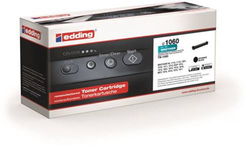 Edding Toner ersetzt Brother TN-1050 Kompatibel Schwarz 1000 Seiten EDD-1060 von Edding