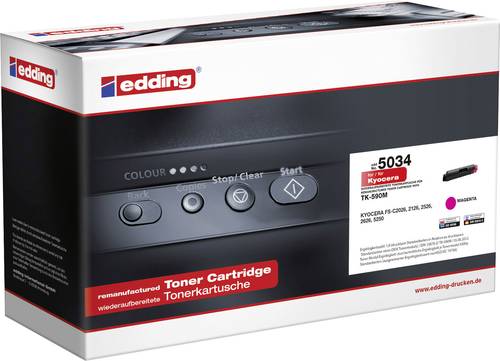 Edding Toner ersetzt Kyocera TK-590M Kompatibel Magenta 5000 Seiten 5034 18-5034 von Edding