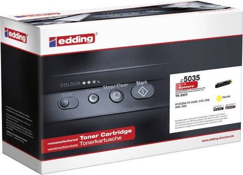 Edding Toner ersetzt Kyocera TK-590Y Kompatibel Gelb 5000 Seiten 5035 von Edding