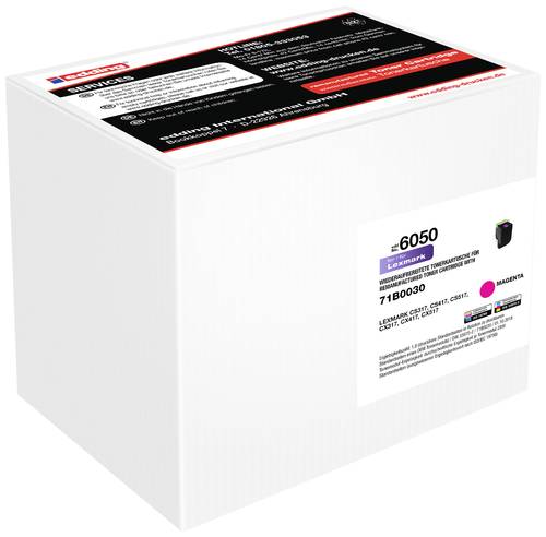 Edding Toner ersetzt Lexmark 71B0030 / 71B20M0 Kompatibel Magenta 2300 Seiten EDD-6050 18-6050 von Edding