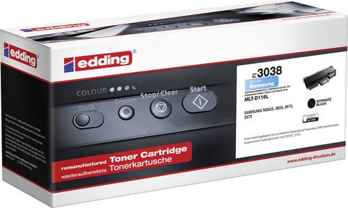 Edding Toner ersetzt Samsung MLT-D116S, MLT-D116L Kompatibel Schwarz 3000 Seiten 3038 18-3038 Edding Toner ersetzt Samsung MLT-D116S, MLT-D116L Kompatibel Schwarz 3000 Seiten 3038 18-3038 von Edding