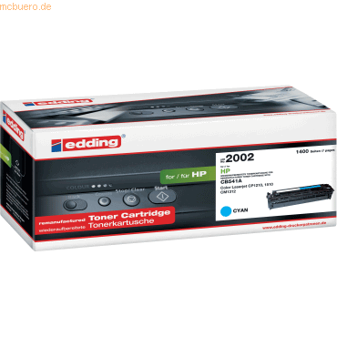 Edding Toner kompatibel mit HP CB541A cyan von Edding