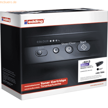 Edding Toner kompatibel mit Lexmark T654X21E black von Edding