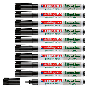 edding 25 EcoLine Permanentmarker schwarz 1,0 mm, 10 St. edding 25 EcoLine Permanentmarker schwarz 1,0 mm, 10 St. von Edding