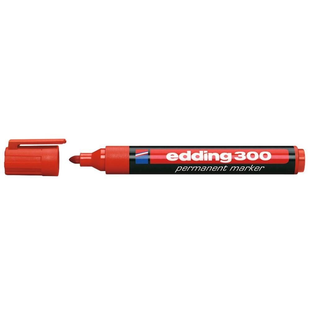 edding 300 Permanentmarker 1,5 - 3,0mm - 10 Stück (rot) von Edding