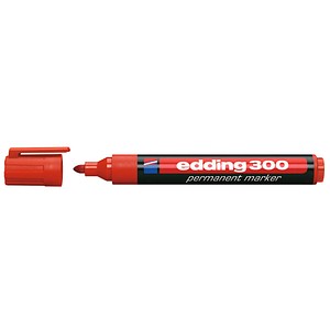 edding 300 Permanentmarker rot 1,5 - 3,0 mm, 1 St. von Edding