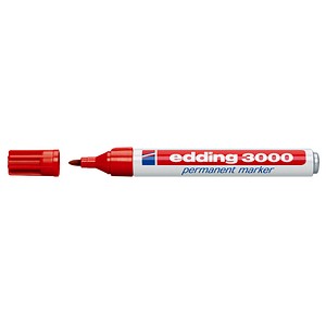 edding 3000 Permanentmarker rot 1,5 - 3,0 mm, 1 St. von Edding