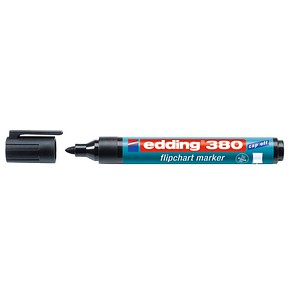 edding 380 Flipchart-Marker schwarz 1,5 - 3,0 mm, 10 St. von Edding