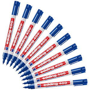 edding 400 Permanentmarker blau 1,0 mm, 10 St. von Edding