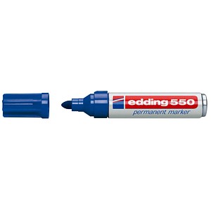 edding 550 Permanentmarker blau 3,0 - 4,0 mm, 1 St. von Edding