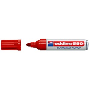 edding 550 Permanentmarker rot 3,0 - 4,0 mm, 1 St. von Edding