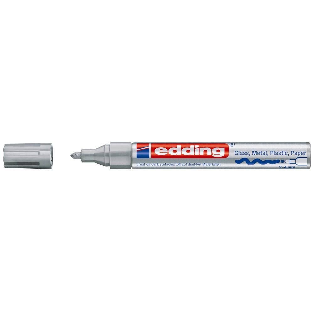 edding 750 Glanz Lackmarker 2,0 - 4,0 mm - silber von Edding