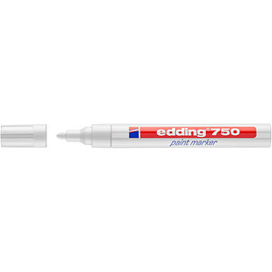 edding 750 Lackmarker weiß 2,0 - 4,0 mm, 1 St. von Edding