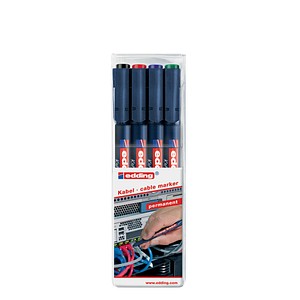 edding 8407 Kabelmarker farbsortiert 0,3 mm, 4 St. edding 8407 Kabelmarker farbsortiert 0,3 mm, 4 St. von Edding