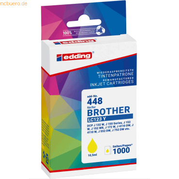 edding Druckerpatrone ersetzt Brother LC123 yellow edding Druckerpatrone ersetzt Brother LC123 yellow von Edding