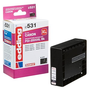 edding EDD-531  schwarz Druckerpatrone kompatibel zu Canon PGI-2500 XL BK von Edding