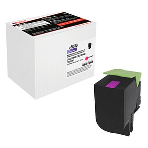 edding EDD-6038  magenta Toner kompatibel zu LEXMARK 70C2HM0 von Edding